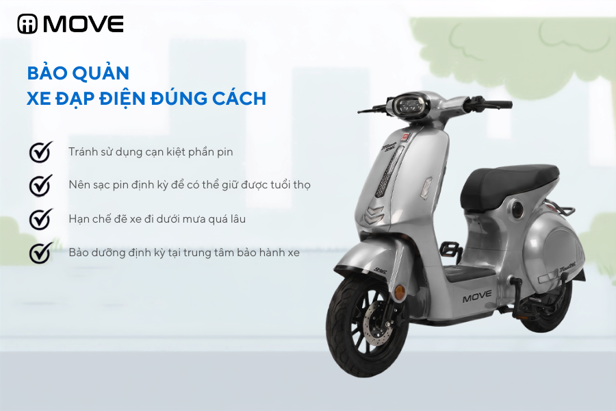 Cách bảo quản xe đạp điện