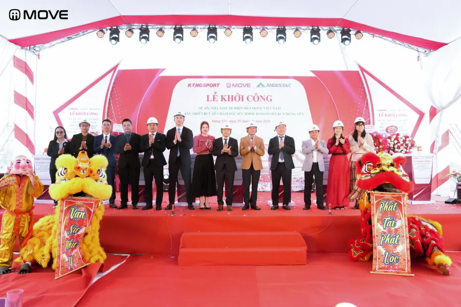 Lễ khởi công nhà máy xe điện MOVE tại Hưng Yên