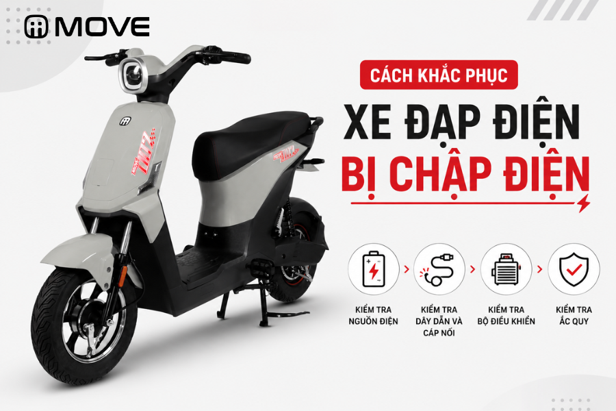 Nguyên nhân và cách khắc phục xe đạp điện bị chập điện an toàn