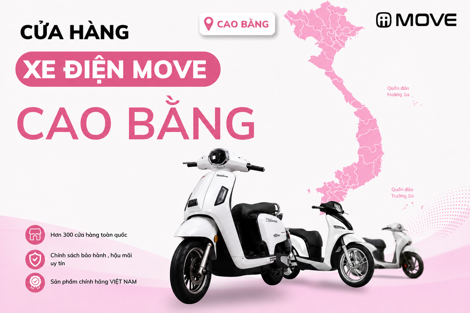 Cửa Hàng Xe Điện MOVE Chính Hãng Tại Cao Bằng