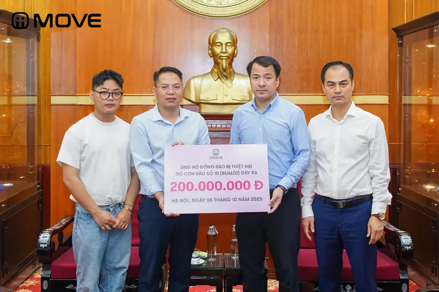 MOVE chung tay ủng hộ đồng bào khắc phục hậu quả do bão số 10 gây ra
