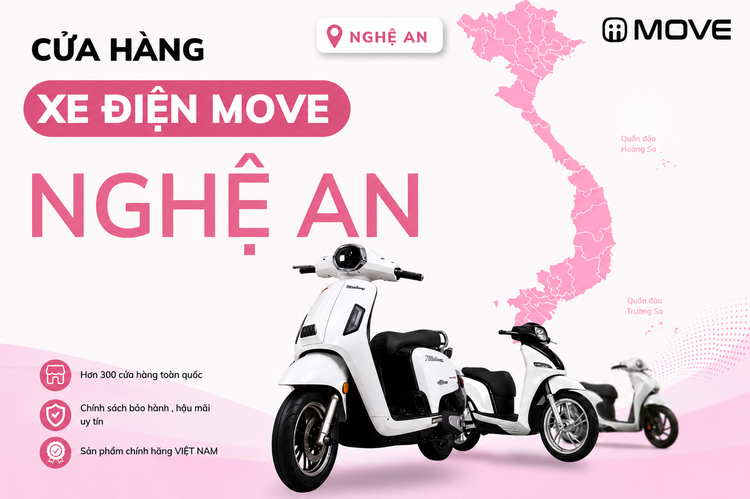 Cửa Hàng Xe Điện MOVE Chính Hãng Tại Nghệ An