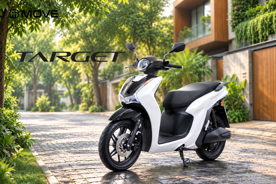 Ra Mắt MOVE Target: Xe Máy Điện Đi Quãng Đường 250km/Sạc