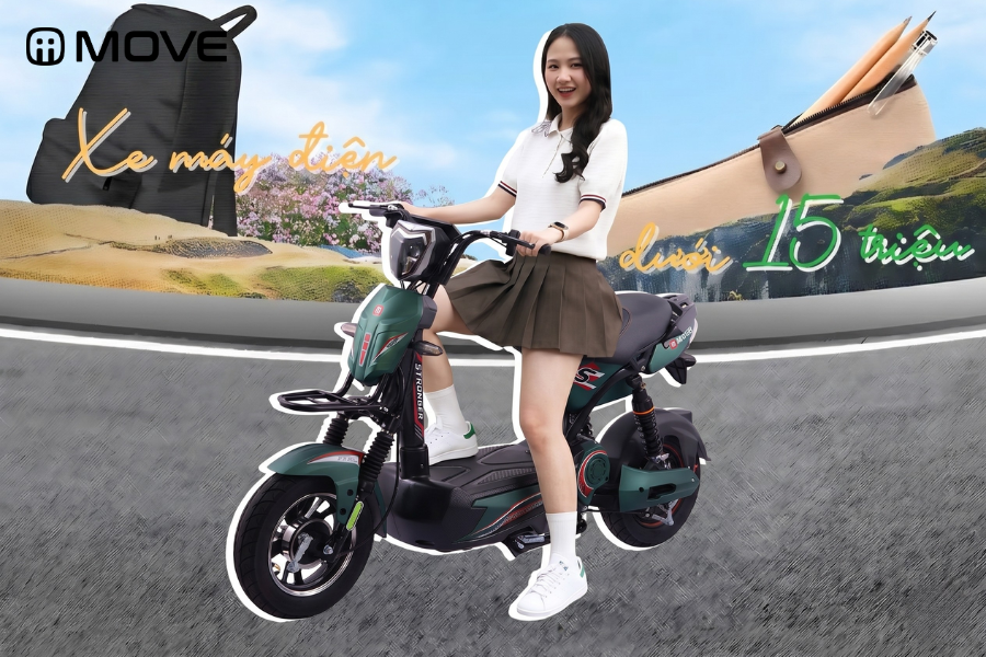TOP 5 các mẫu xe máy điện dưới 15 triệu phù hợp cho học sinh, sinh viên
