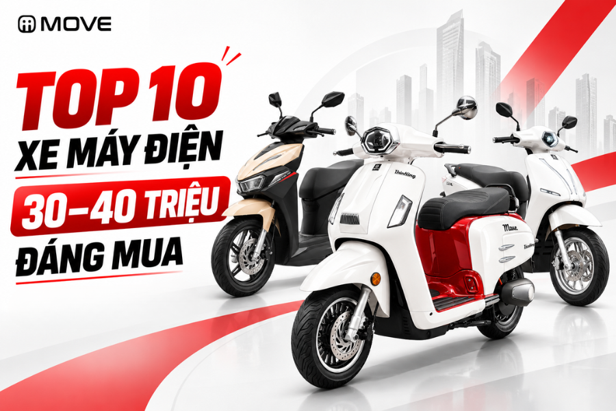 Top 10 dòng xe máy điện phân khúc 30 đến 40 triệu đáng mua năm 2026