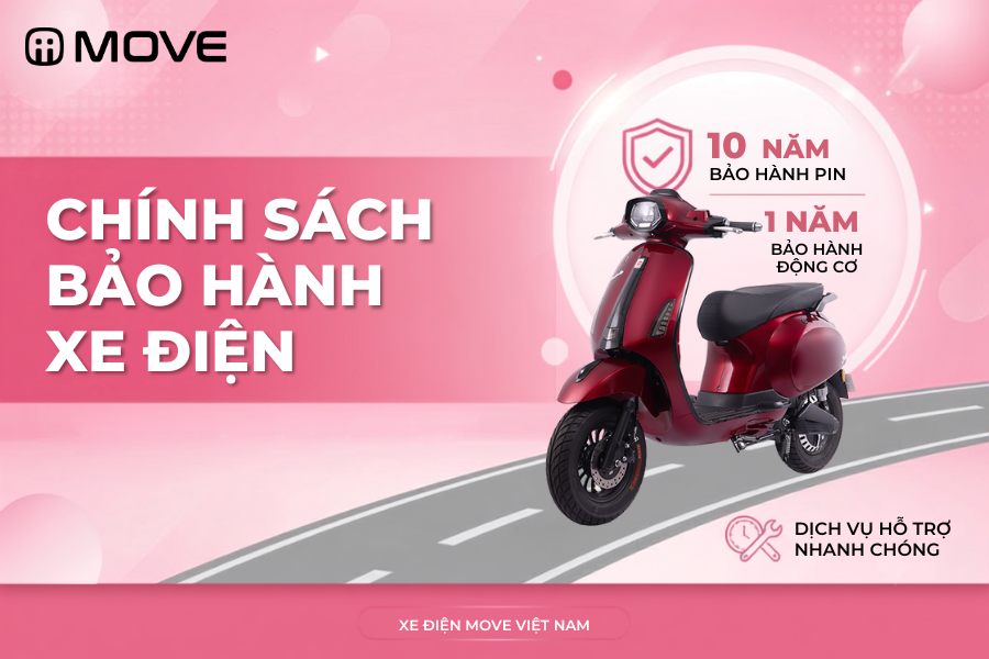 Chính sách bảo hành xe điện MOVE