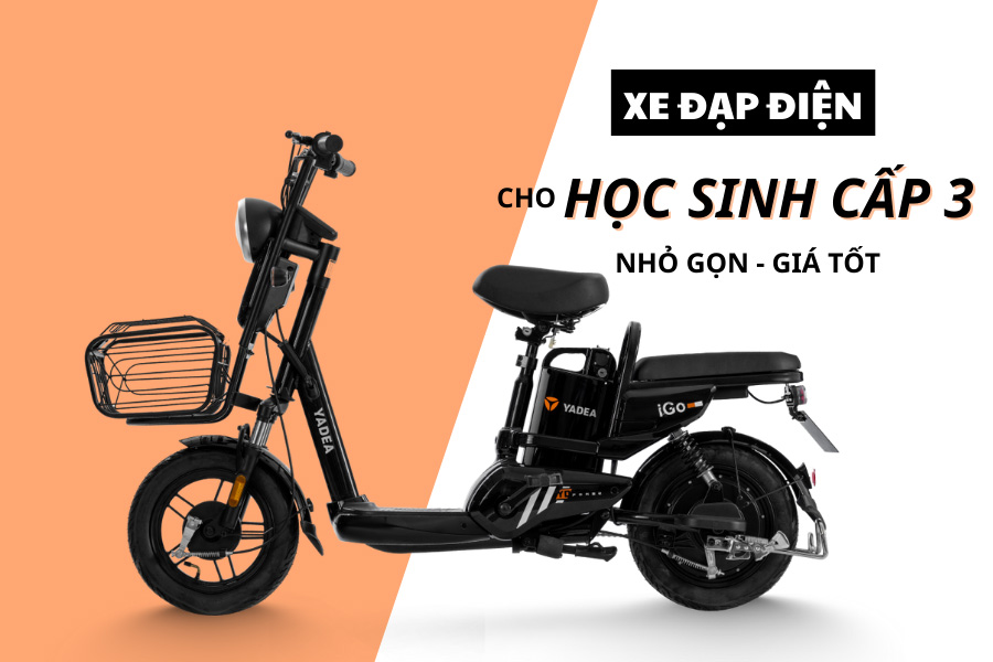 Tổng hợp 5 mẫu xe đạp điện cho học sinh cấp 3 chất lượng