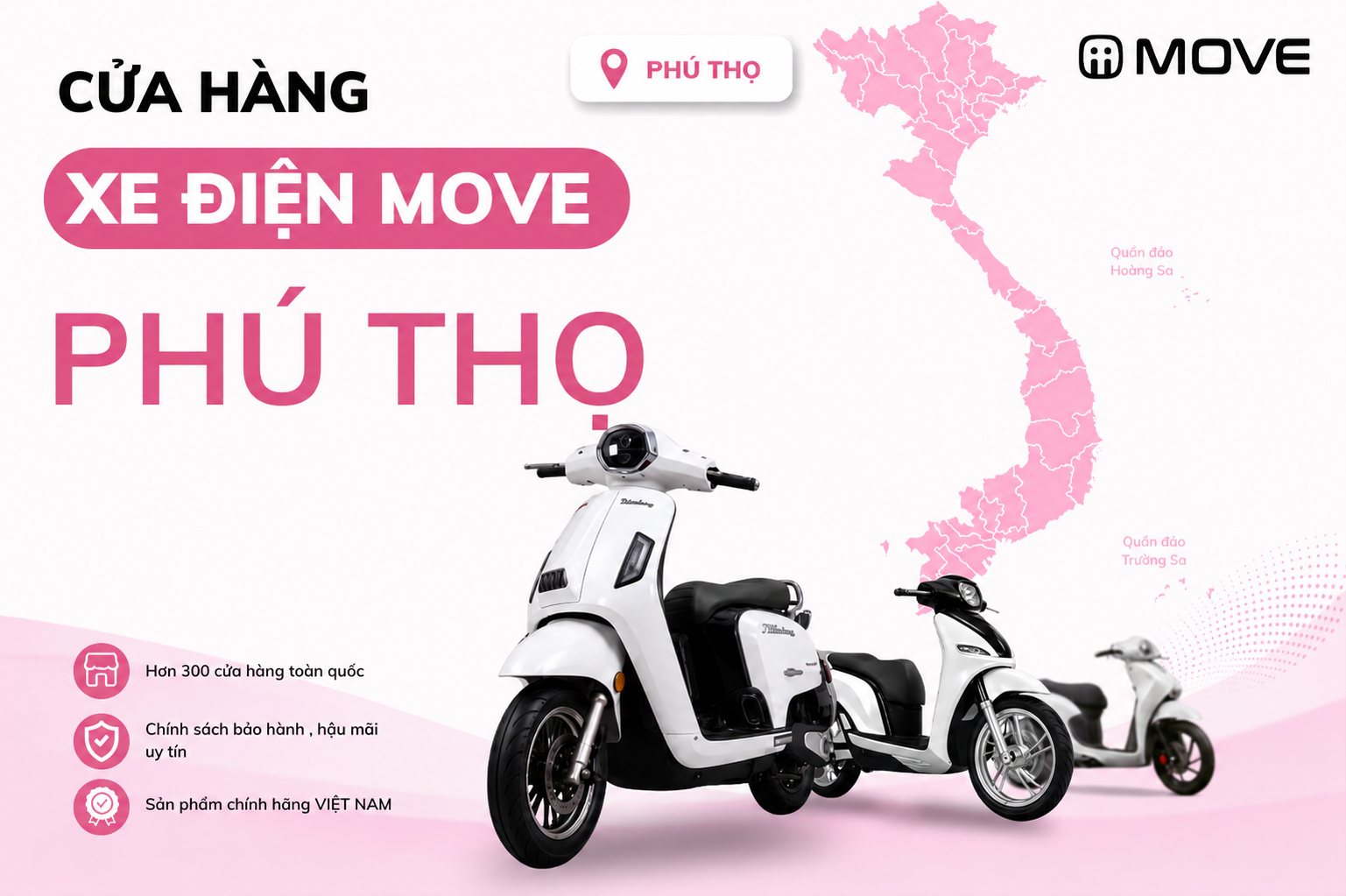 Cửa Hàng Xe Điện MOVE Chính Hãng Tại Phú Thọ