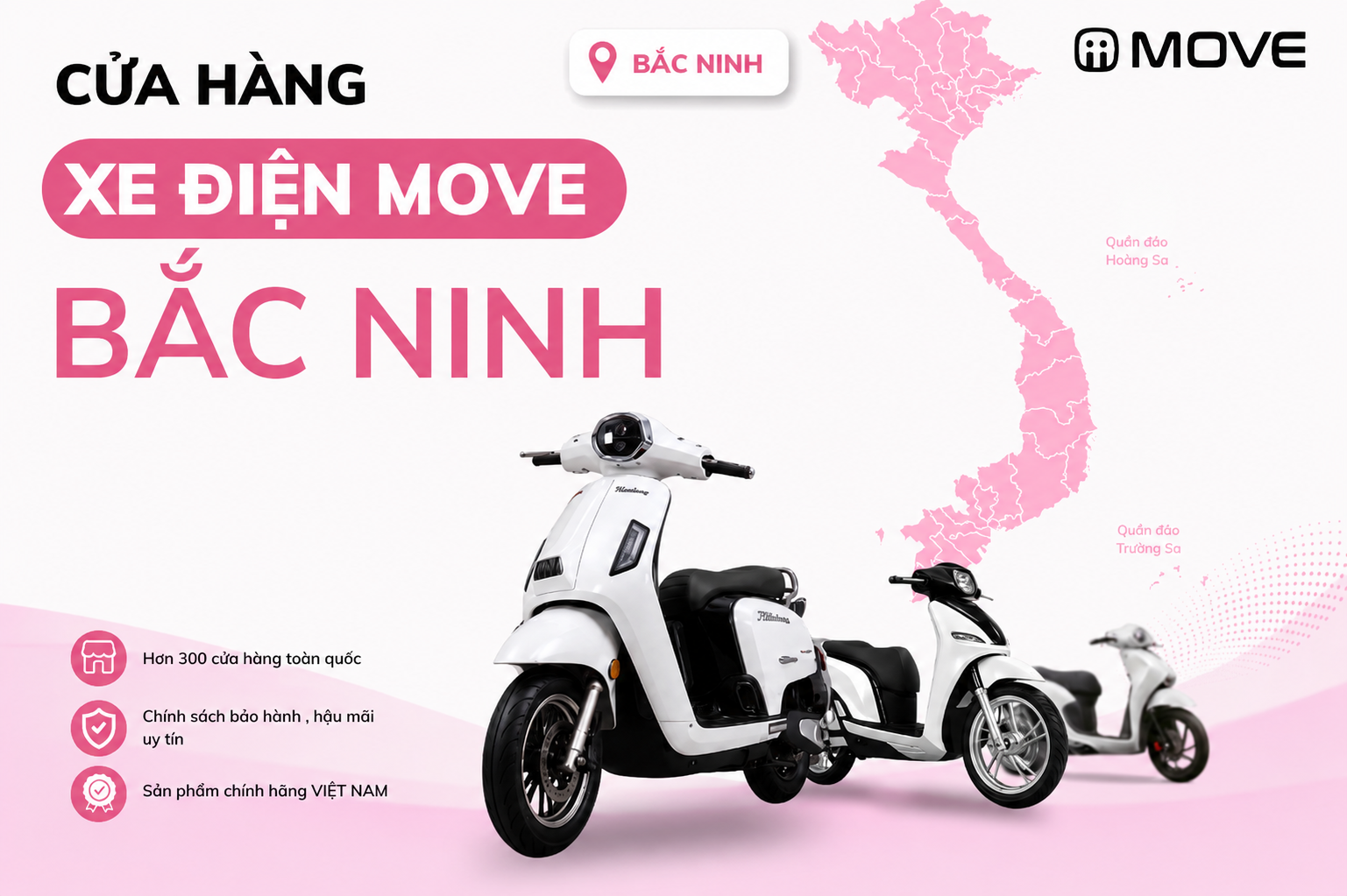 Cửa Hàng Xe Điện MOVE Chính Hãng Tại Bắc Ninh