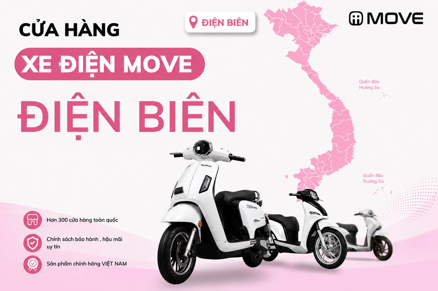 Cửa Hàng Xe Điện MOVE Chính Hãng Tại Điện Biên