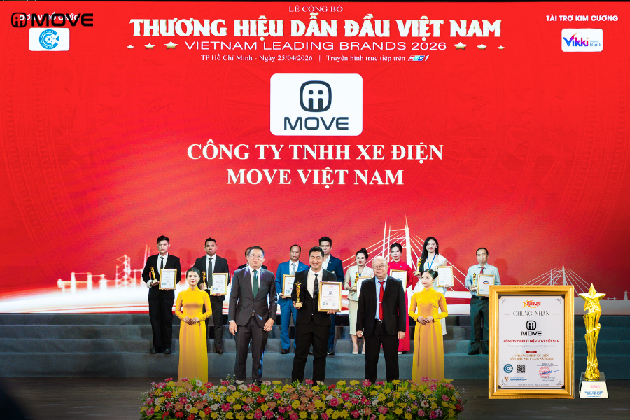 Tự Hào MOVE Việt Nam – Chính Thức Đạt Top 3 Thương Hiệu Xe Điện Dẫn Đầu 2026