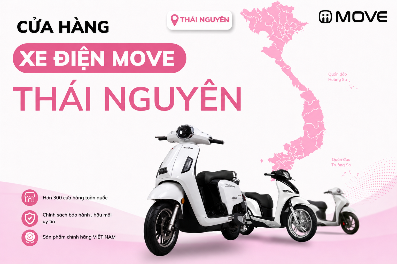 Cửa Hàng Xe Điện MOVE Chính Hãng Tại Thái Nguyên